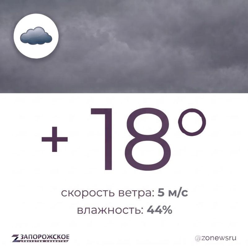 Прохладный осенний день ожидается в Запорожской области в пятницу, 2 октября